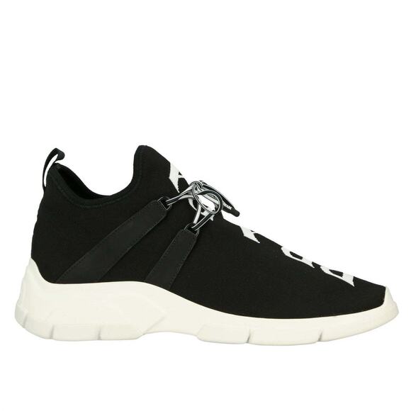Prada Mens XY Logo Sock Black White Knit Flat Trainer Sneaker UK 9 US 10 11 - Picture 1 of 5